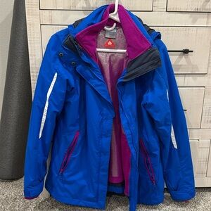 Columbia: Women’s Bugaboo, two piece, Omniheat winter coat. Size M